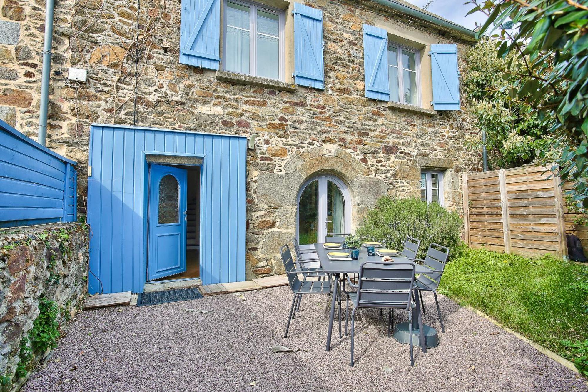 600M Plage Saint-Suliac- Maison Bretonne Pour 4 ภายนอก รูปภาพ